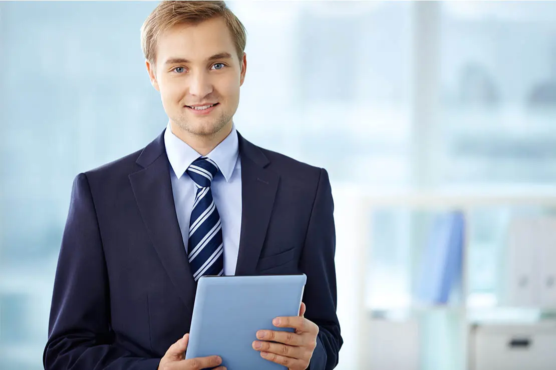 man starting his company in Ajman Media Free Zone.